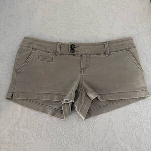 Y2K 2000’s AEO American Eagle Stretch Low Rise Micro Mini Shorts Size 0
